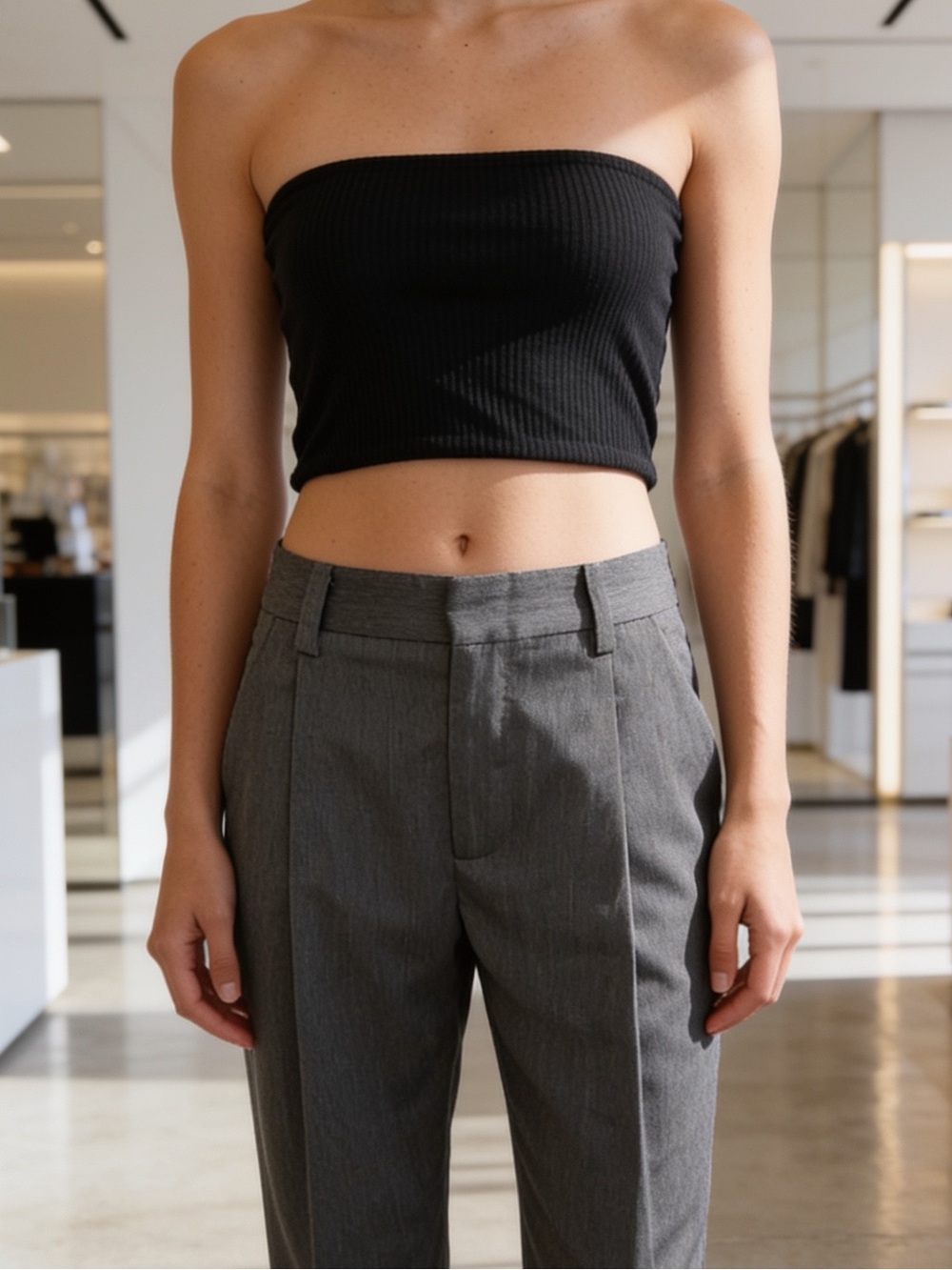 Alice + Olivia Grey Tapered Tailored Slouchy Capri Trouser Pants - 0